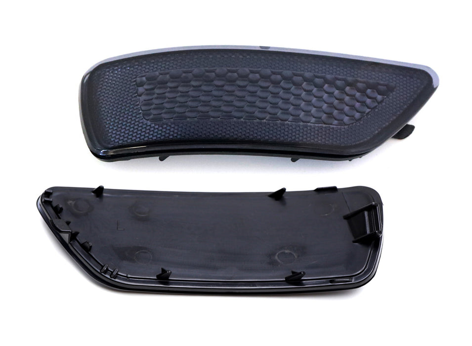 Smoked Lens Rear Bumper Reflectors For 11-20 Jeep Grand Cherokee WK2, Compass...