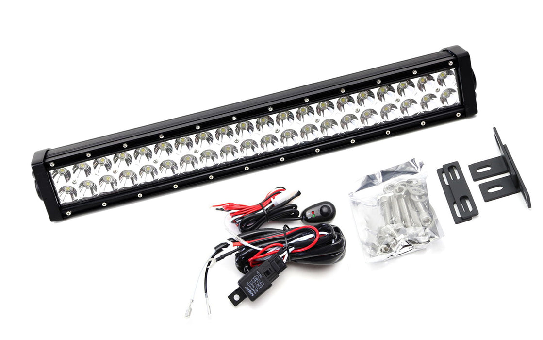 20" 120W LED Light Bar w/ Behind Grille Mounts, Wiring For 2015-up Jeep Renegade