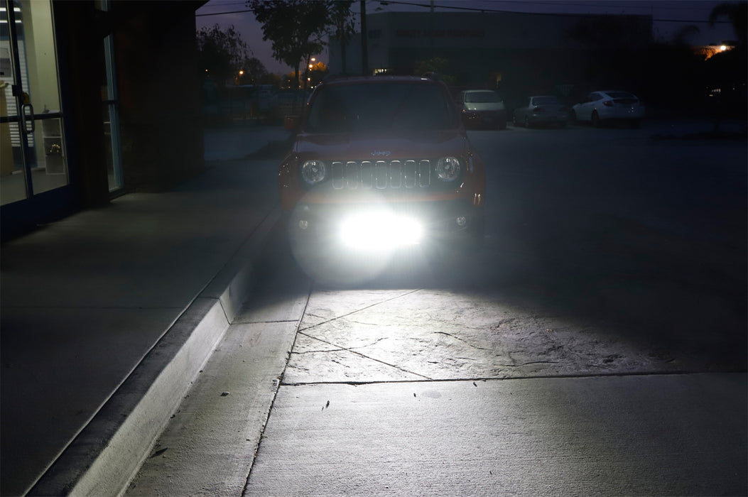 20" 120W LED Light Bar w/ Behind Grille Mounts, Wiring For 2015-up Jeep Renegade