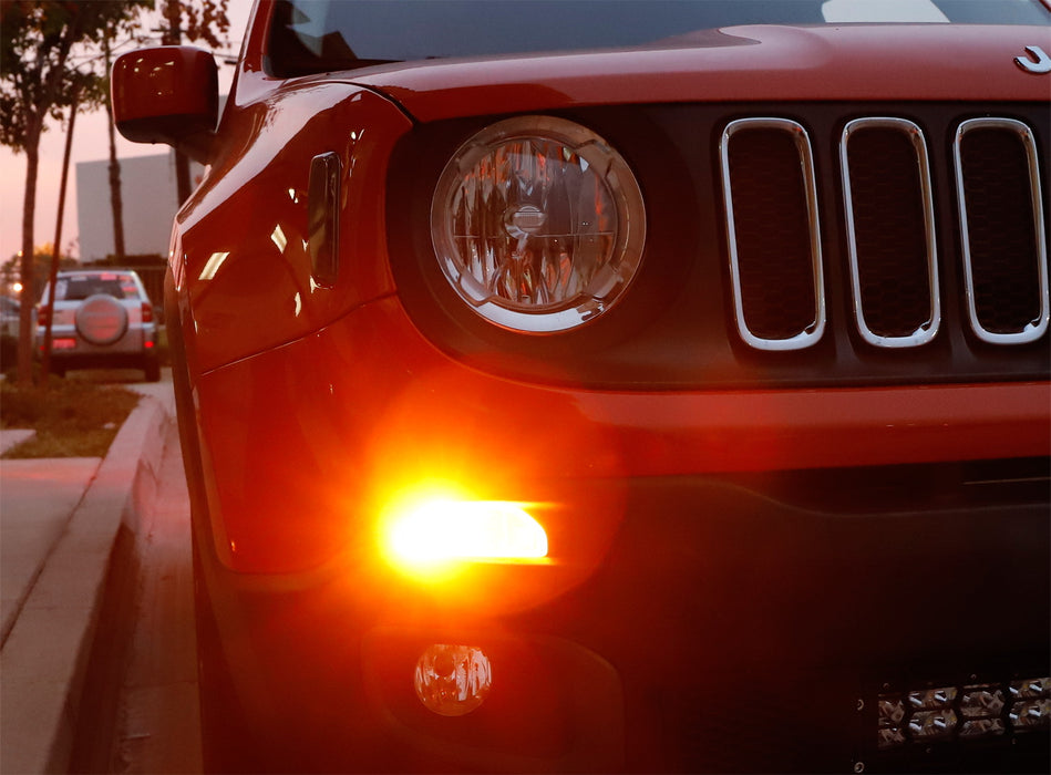 LED DRL/Turn Signal Lights w/ No Hyper Flash Fix Combo For 2015-19 Jeep Renegade