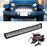 144W 25" LED Light Bar w/ Tow Hook Bracket, Wirings For 07+ Jeep Wrangler JK JL