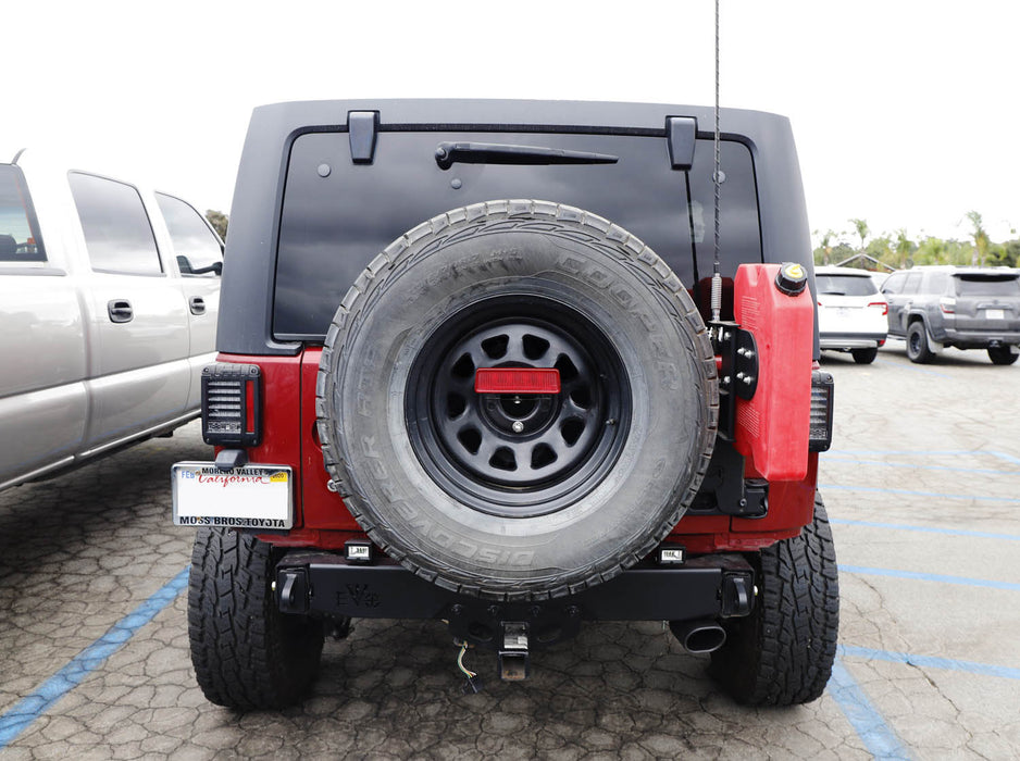 3rd Brake Light Behind Spare Tire Relocation Bracket For 07-17 Jeep Wrangler JK