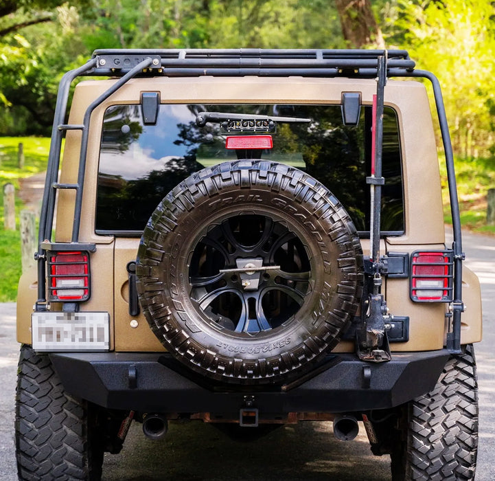 Behind Spare Tire 30W Mini SR LED Light Bar Kit + Bracket/Relay For Wrangler JK