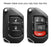 Black "Carbon Fiber" Key Fob For Jeep: 2018-up Wrangler JL and 2020-up Gladiator