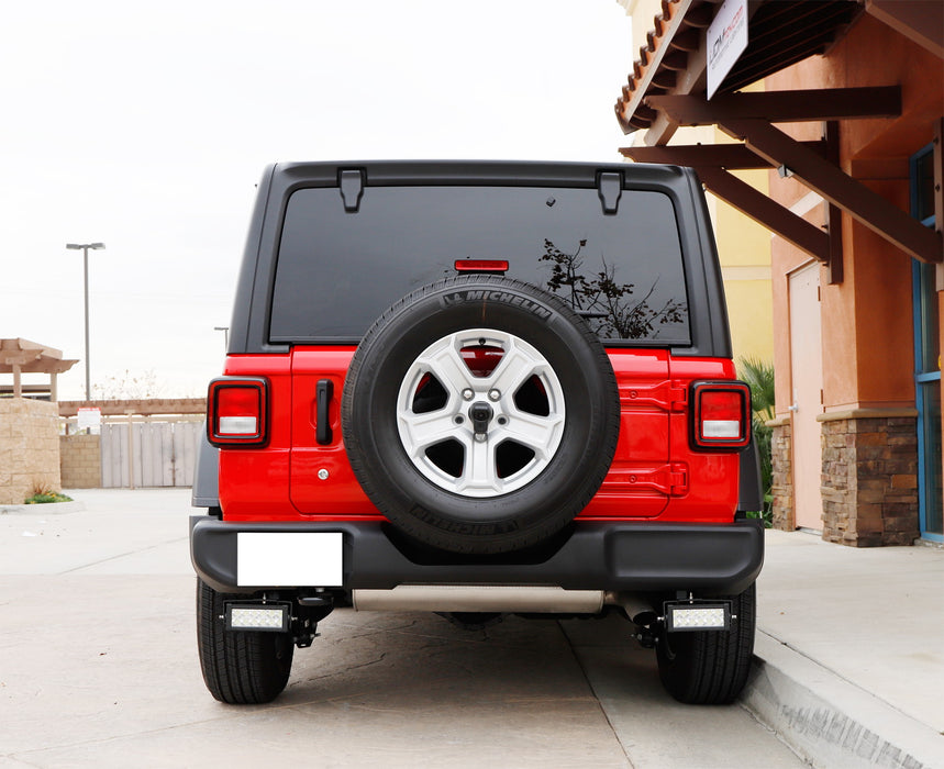 Double Row LED Light Bars w/Rear Bumper Mount, Wire For 07+ Jeep Wrangler JK JL