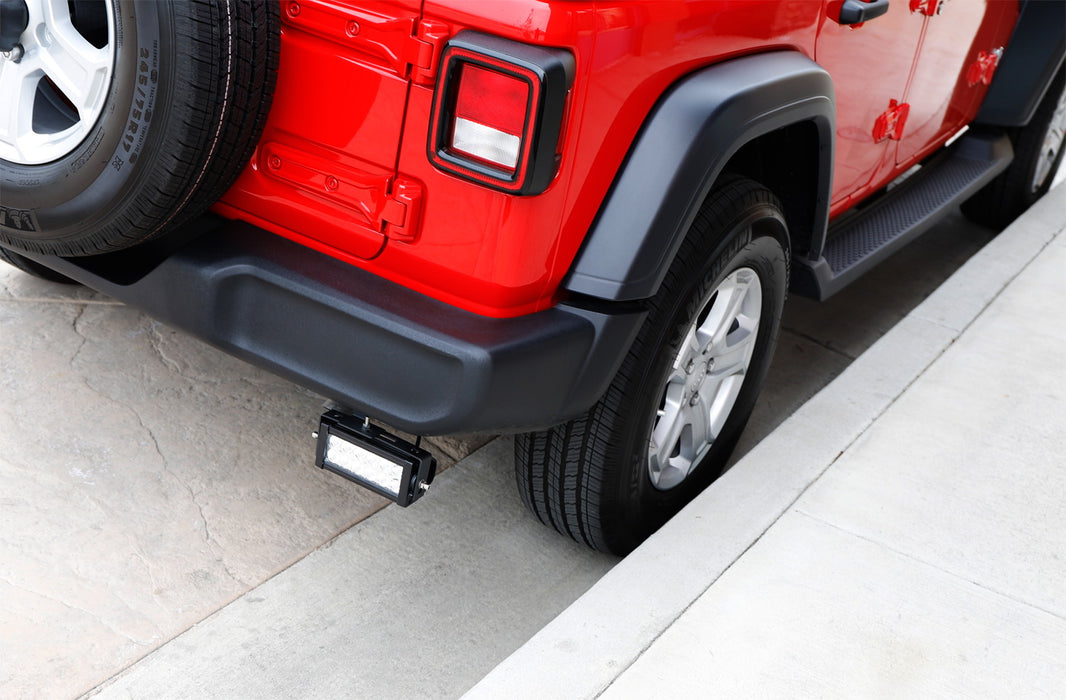 Double Row LED Light Bars w/Rear Bumper Mount, Wire For 07+ Jeep Wrangler JK JL