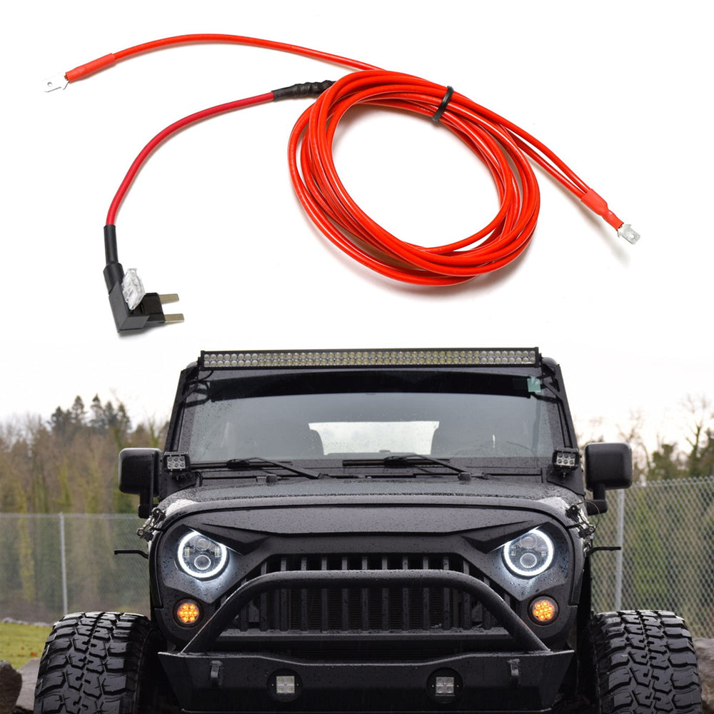 DRL Wiring Kit For Most 7" Integrated LED Headlight w/LED Daytime Running Light