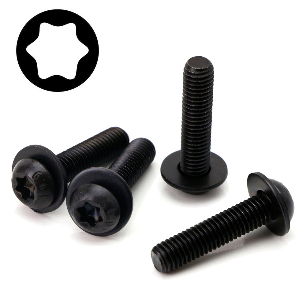 4-Set OEM-Spec 1.5" Extra Long M8 Torx Screws w/Washers For Jeep Wrangler JK JL