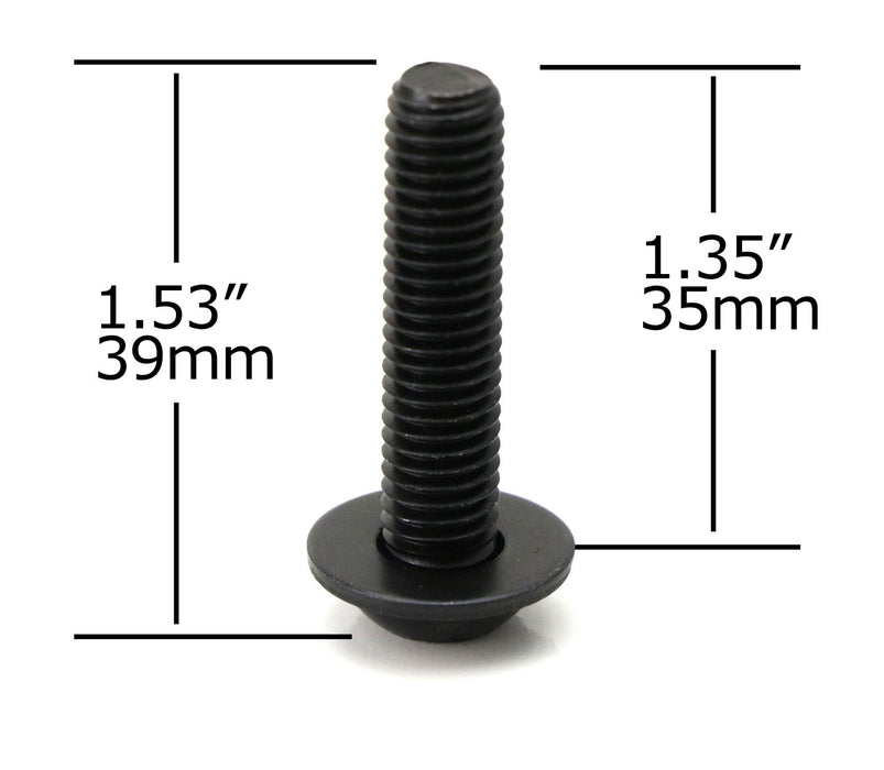 4-Set OEM-Spec 1.5" Extra Long M8 Torx Screws w/Washers For Jeep Wrangler JK JL