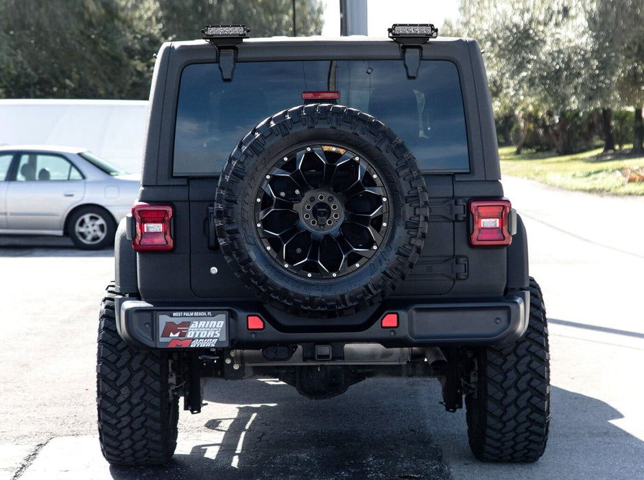 Above Rear Window Mount Dual 6-Inch LED LightBar Kit For 07+ Jeep Wrangler JK JL