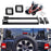 Rear Tire Carrier 3-Inch D2 LED Pod Lights w/Brackets For 18-up Jeep Wrangler JL