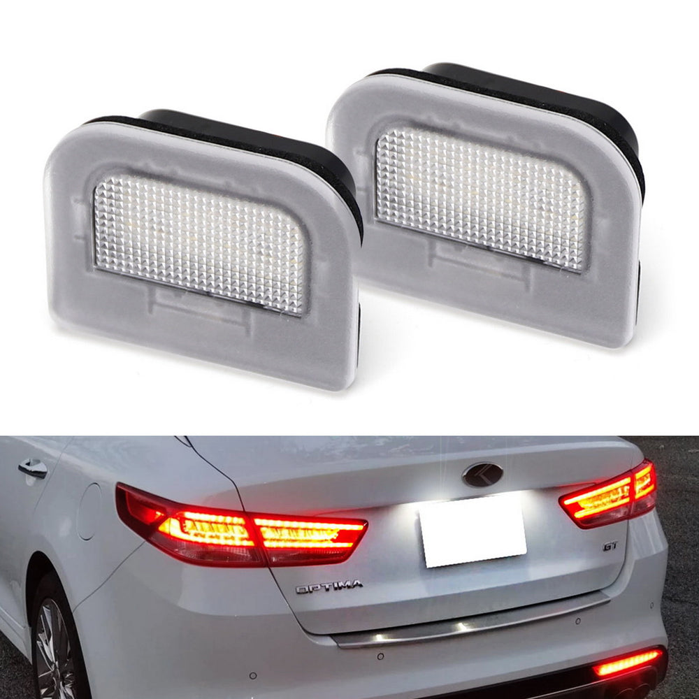 OE-Fit 18-SMD 3W Full LED License Plate Light Kit For Kia Optima G4 K5. Sportage