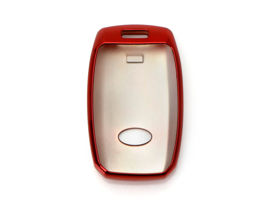 Chrome Red TPU Key Fob Case Cover For Kia Optima K5 Sorento Carens Forte Soul