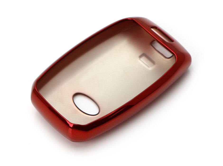 Chrome Red TPU Key Fob Case Cover For Kia Optima K5 Sorento Carens Forte Soul