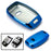 Chrome Blue TPU Key Fob Case Cover For Kia Optima K5 Sorento Carens Forte Soul