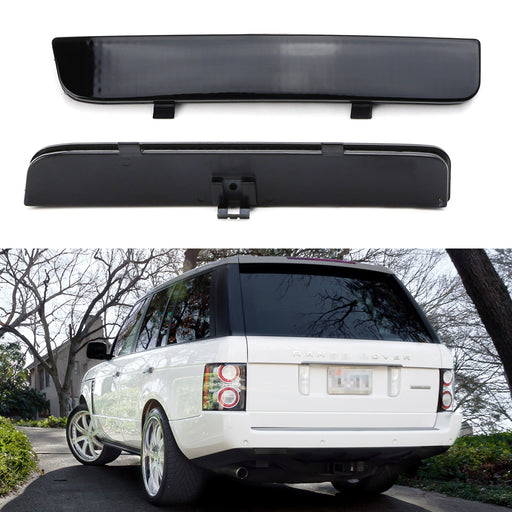 Dark Smoked Rear Bumper Reflector Lenses For 2003-12 Land Rover Range Rover, etc