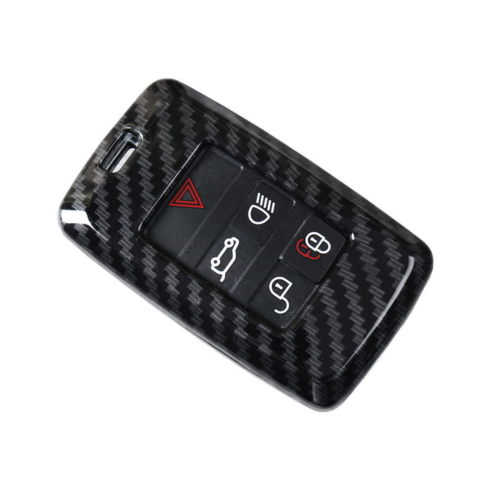 Carbon Fiber Black Key Fob Case For 18-up Land Rover Range Rover Sport Discovery