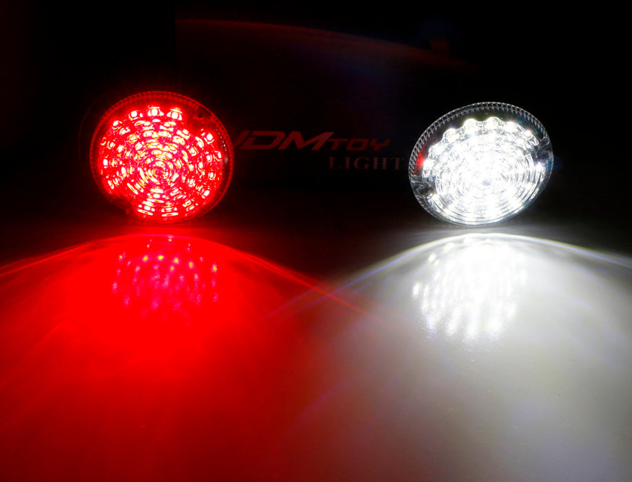 95mm NAS Style Clear/Red Lens Full LED Upgrade Kit For Land Rover Defender LD