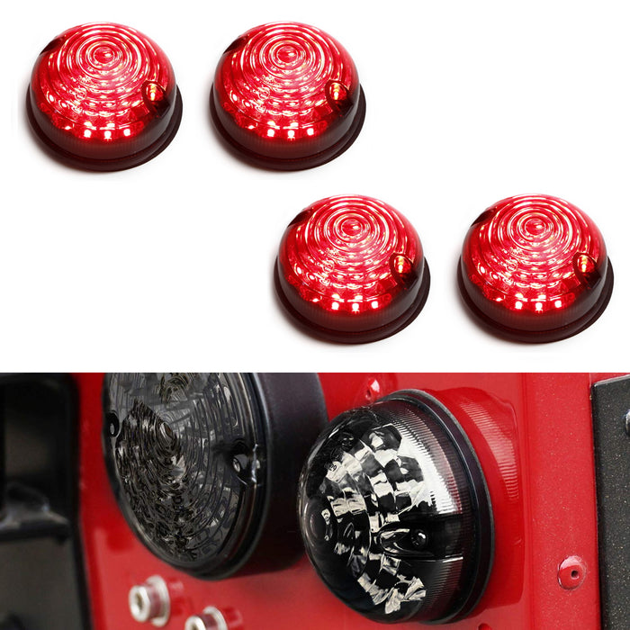 4pc Smoked LED Rear Turn Signal Brake Tail Light Kit For Land Rover Defender 2 3