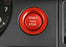 Red Keyless Engine Push Start Button w/ Ring For Land Rover or Jaguar Ignition