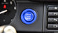 Blue Keyless Engine Push Start Button w/ Ring For Land Rover or Jaguar Ignition