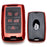 Red w/Carbon Fiber TPU Key Fob Protective Case For Land Rover 18-up Range Rover