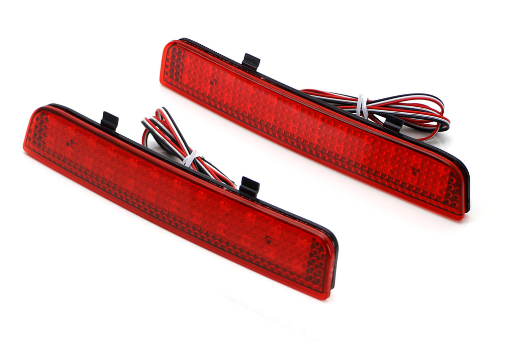 Red Lens 24-SMD LED Bumper Reflector Marker Lights For Range Rover Freelander 2