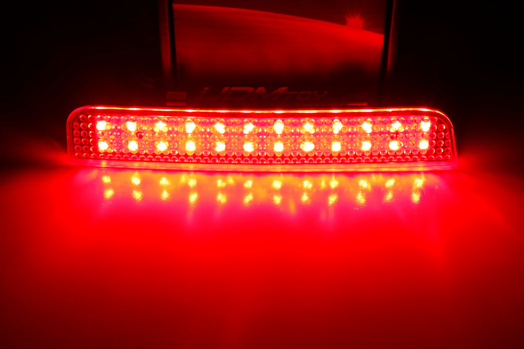 Red Lens 24-SMD LED Bumper Reflector Marker Lights For Range Rover Freelander 2