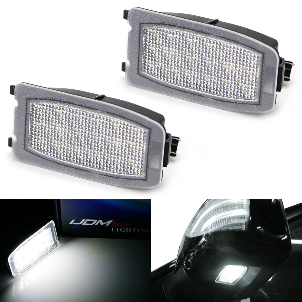 White LED Under Side Mirror Puddle Lights For Land Rover Range Rover LR2 LR3 LR4