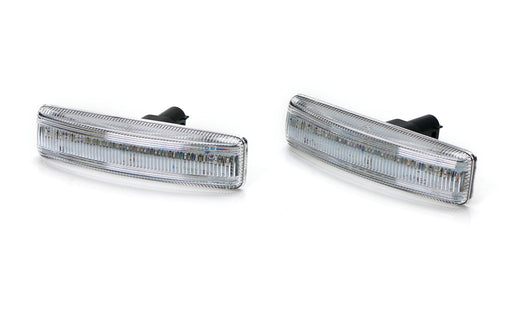 Clear Lens Amber LED Side Marker Lights For Range Rover Sport Discovery LR3 LR4