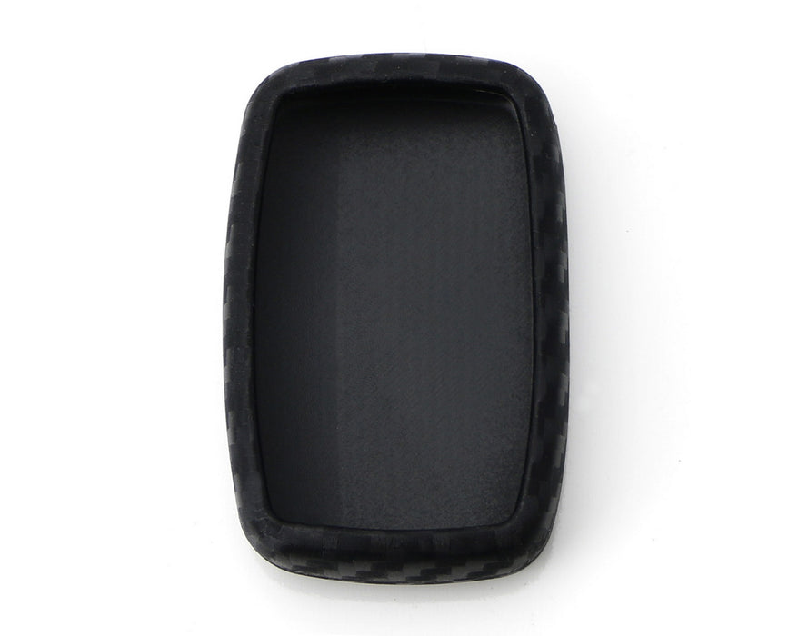 Carbon Fiber Soft Silicone Key Fob Case For Land Rover Range Rover LR4 Jaguar