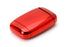 Chrome Red TPU Key Fob Case w/Button Cover For Land Rover Range Rover Jaguar