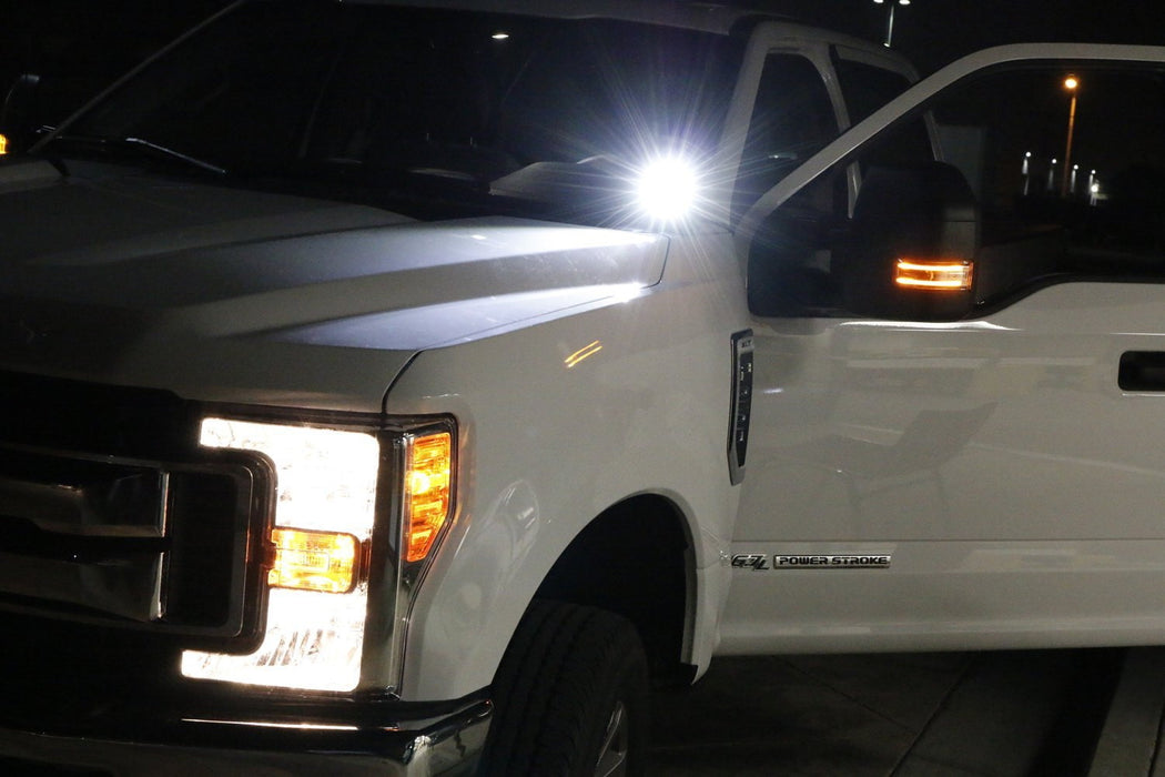 40W CREE LED Pods w/ A-Pillar Brackets Wiring For 15-20 Ford F150, 17+ F250 F350