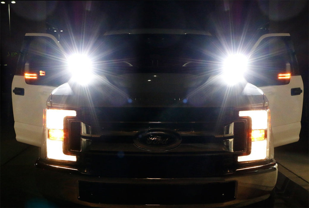 40W CREE LED Pods w/ A-Pillar Brackets Wiring For 15-20 Ford F150, 17+ F250 F350