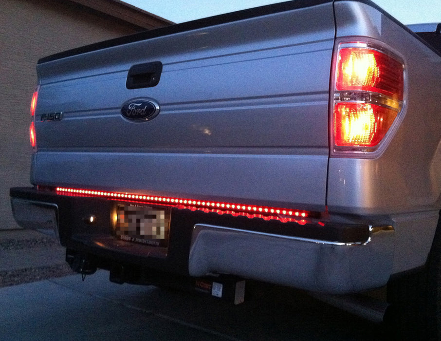 60" Red/White LED Tailgate LED Light Bar w/ Turn Signal, Backup Reverse Features