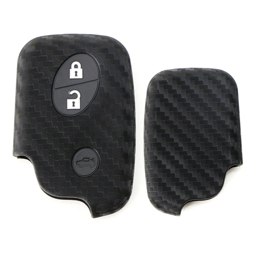 Carbon Fiber Soft Silicone Key Fob Cover For Lexus IS ES GS LS CT LX GX RX, etc