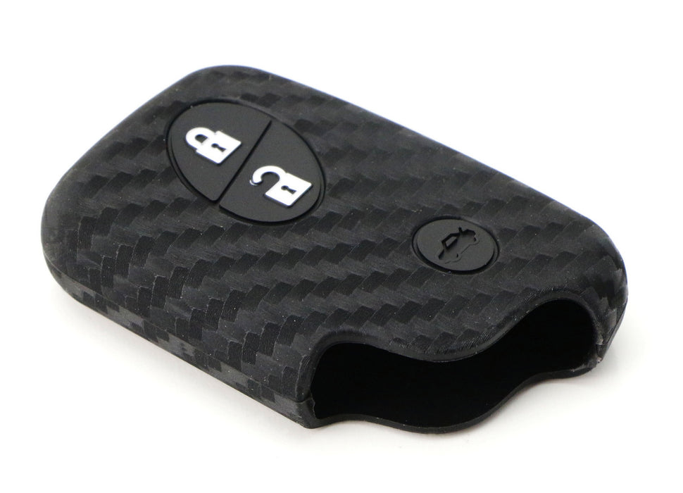 Carbon Fiber Soft Silicone Key Fob Cover For Lexus IS ES GS LS CT LX GX RX, etc