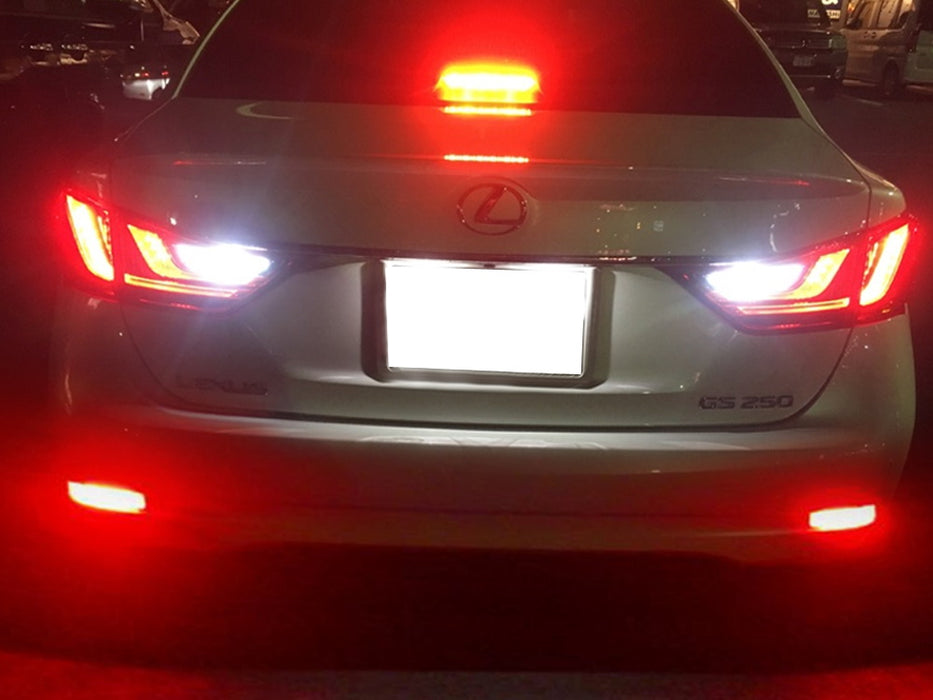 Red Lens 80-SMD LED Bumper Reflector Marker Lights For 2013-2018 Lexus GS ESfg