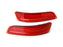 OE-Spec Red Rear Bumper Reflector Lens Covers Assy For 13-18 Lexus ES, 13-20 GS