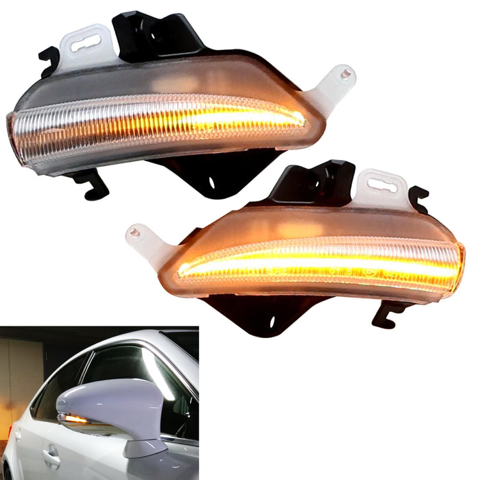 Clear Lens Sequential LED Side Mirror Turn Signal Light For Lexus IS RC ES LS CT