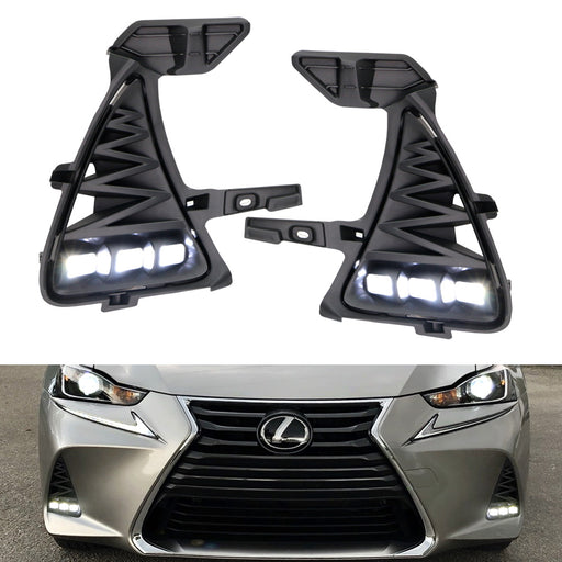 JDM Tri-Projector High Power LED Fog Light Kit For 17-20 Lexus IS (Non F-Sport)