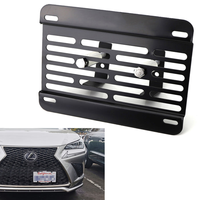 No Drill Grille Mesh Mount License Plate Relocator Kit For 15-up Lexus RX NX UX