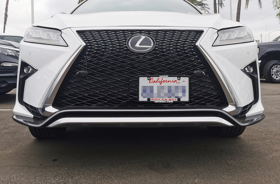 No Drill Grille Mesh Mount License Plate Relocator Kit For 15-up Lexus RX NX UX