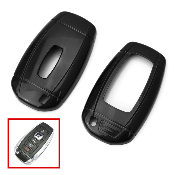 Glossy Black Key Fob Shell Cover For 18-up Lincoln MKZ MKC Navigator Continental