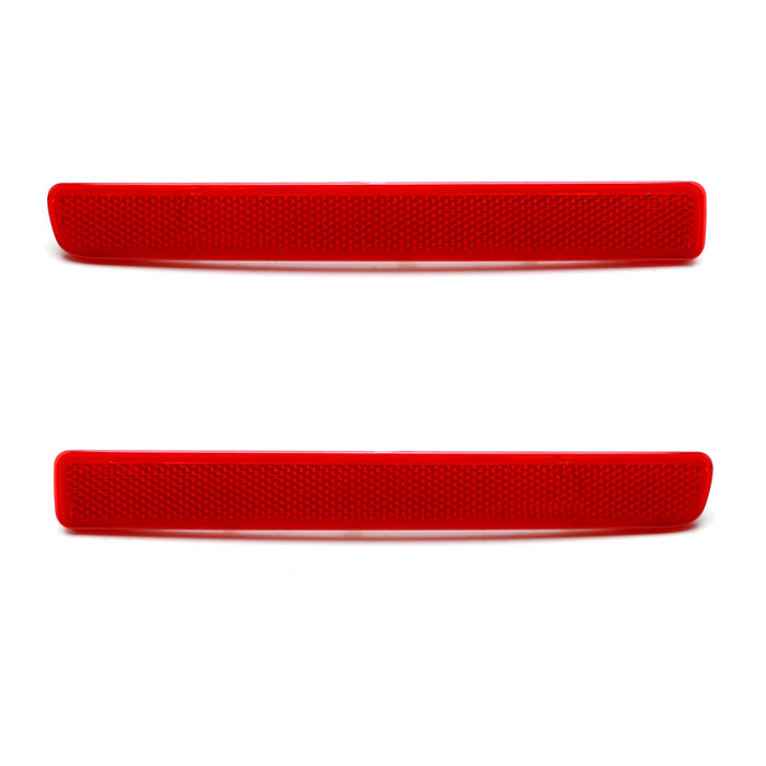 OE-Spec Red Rear Bumper Reflectors For 2005-09 LR3, 10-13 Range Rover Sport, LR4