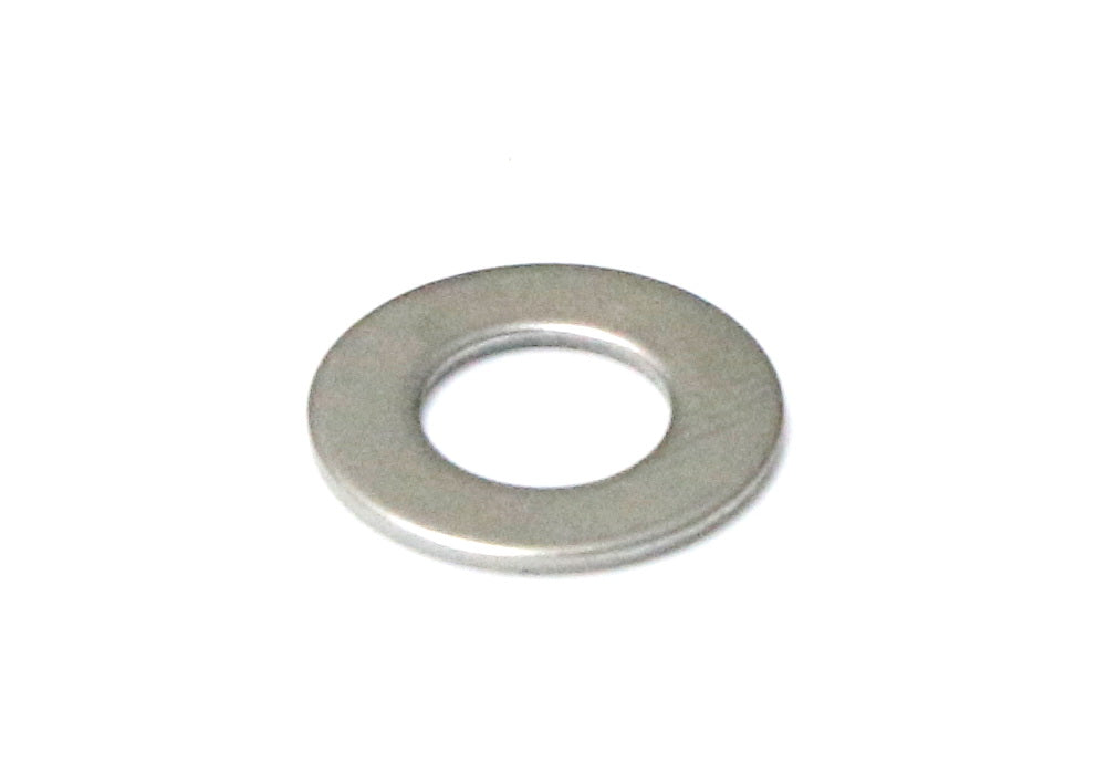 100pc Zinc Plated Finish Steel Flat Washer, ASME B18.22.1, 1/4" Screw Size