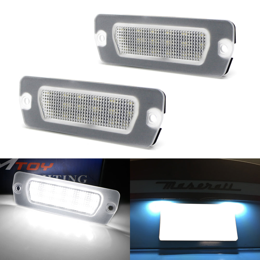 18-SMD LED License Plate Lights For Maserati 4200 GT Coupe/Spyder, GranTurismo