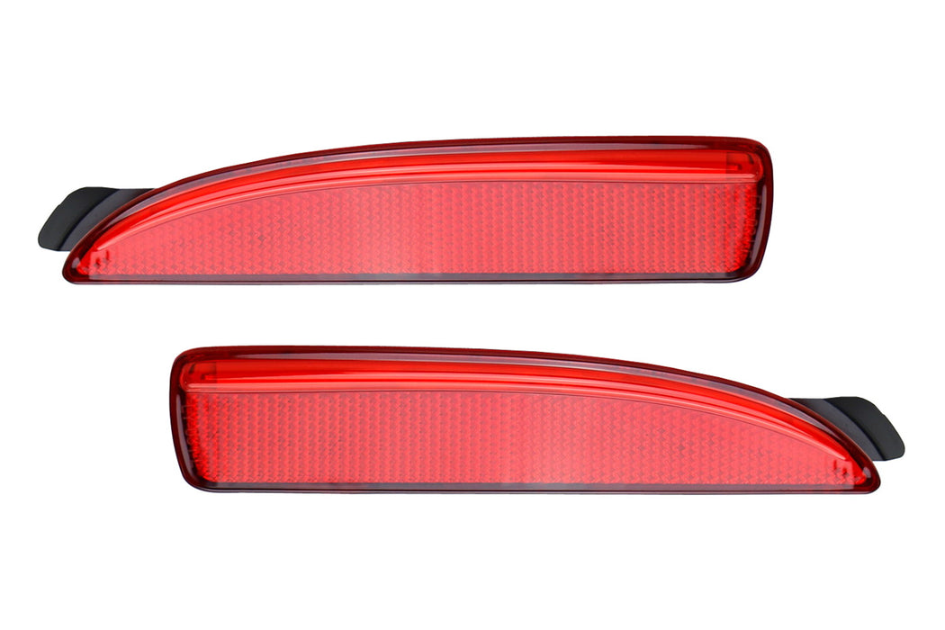 Red Lens 90-SMD LED Bumper Reflector Marker Tail/Brake Lights For Mazda 3 5 6