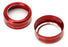 Red Aluminum AC Climate Control Knob Ring Covers For 14-18 Mazda 3 & 16-19 CX-5