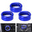 Blue Aluminum AC Climate Control Knob Ring Covers For 14-18 Mazda 3 & 16-19 CX-5